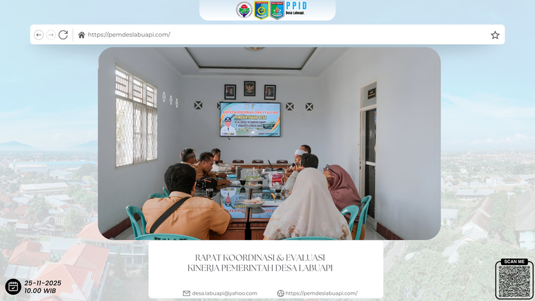 RAPAT KOORDINASI & EVALUASI KINERJA PERANGKAT DESA LABUAPI TAHUN 2025