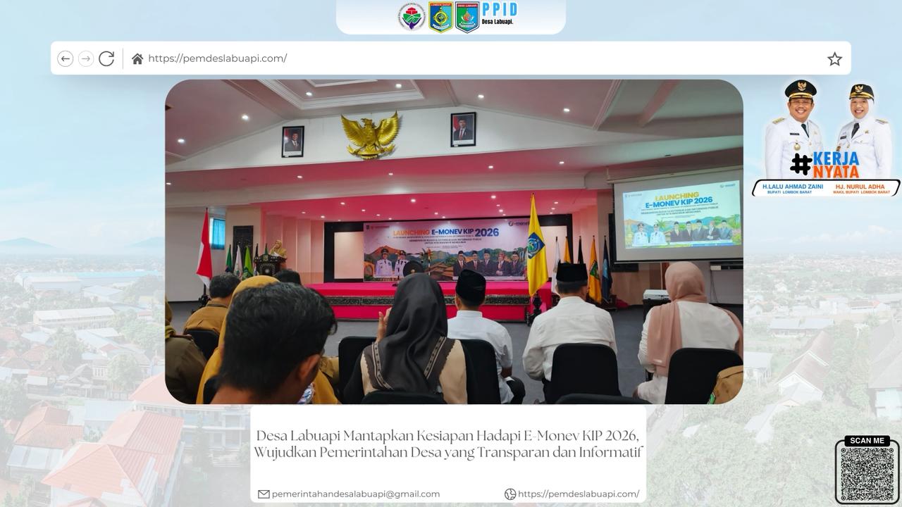 Desa Labuapi Mantapkan Kesiapan Hadapi E-Monev KIP 2026, Wujudkan Pemerintahan Desa yang Transparan dan Informatif