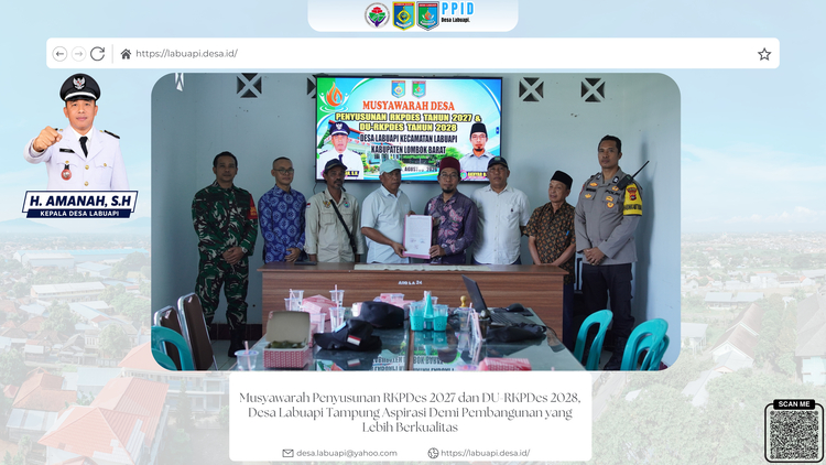 Musyawarah Penyusunan RKPDes 2027 dan DU-RKPDes 2028, Desa Labuapi Tampung Aspirasi Demi Pembangunan yang Lebih Berkualitas