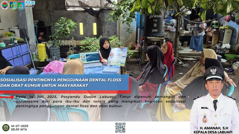 Sosialisasi Pentingnya Penggunaan Dental Floss dan Obat Kumur Untuk Masyarakat