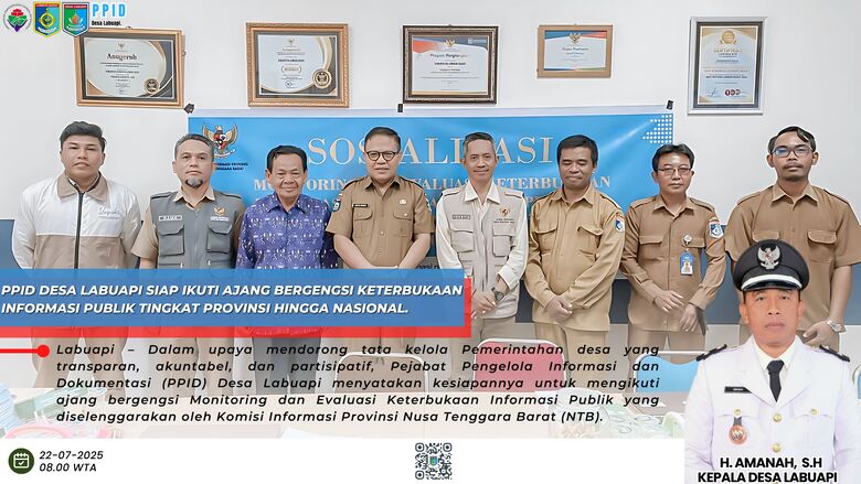 PPID Desa Labuapi Siap Ikuti Ajang Bergengsi Keterbukaan Informasi Publik Tingkat Provinsi hingga Nasional