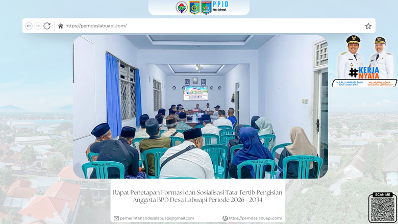 Rapat Penetapan Formasi dan Sosialisasi Tata Tertib Pengisian Anggota BPD Desa Labuapi Periode 2026 - 2034
