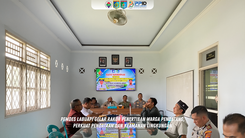 Pemdes Labuapi Gelar Rakor Penertiban Warga Pendatang, Perkuat Pendataan dan Keamanan Lingkungan

