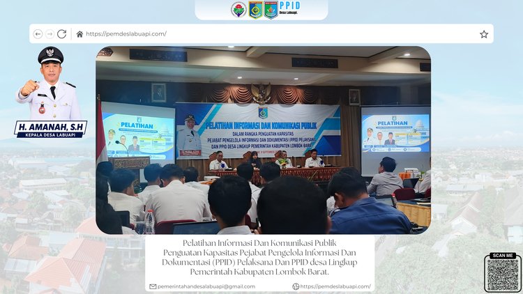 Pelatihan Informasi Dan Komunikasi Publik
Penguatan Kapasitas Pejabat Pengelola Informasi Dan Dokumentasi (PPID) Pelaksana Dan PPID desa Lingkup Pemerintah Kabupaten Lombok Barat.