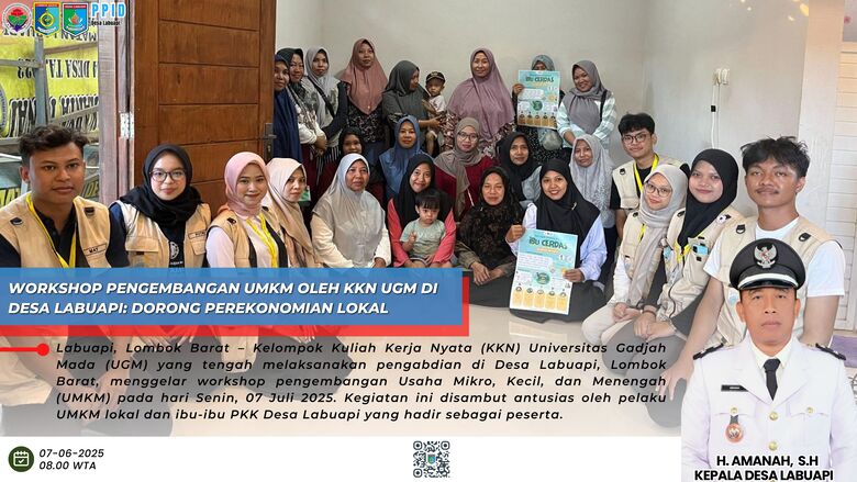 Workshop Pengembangan UMKM oleh KKN UGM di Desa Labuapi: Dorong Perekonomian Lokal