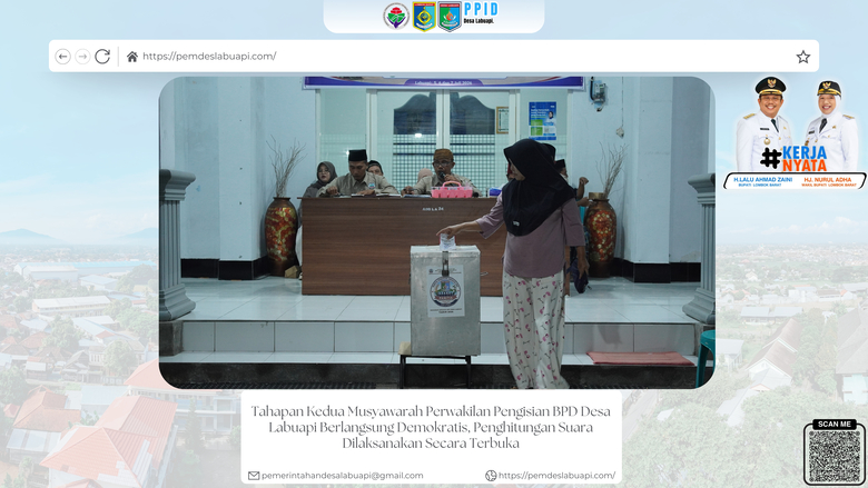 Tahapan Kedua Musyawarah Perwakilan Pengisian BPD Desa Labuapi Berlangsung Demokratis, Penghitungan Suara Dilaksanakan Secara Terbuka