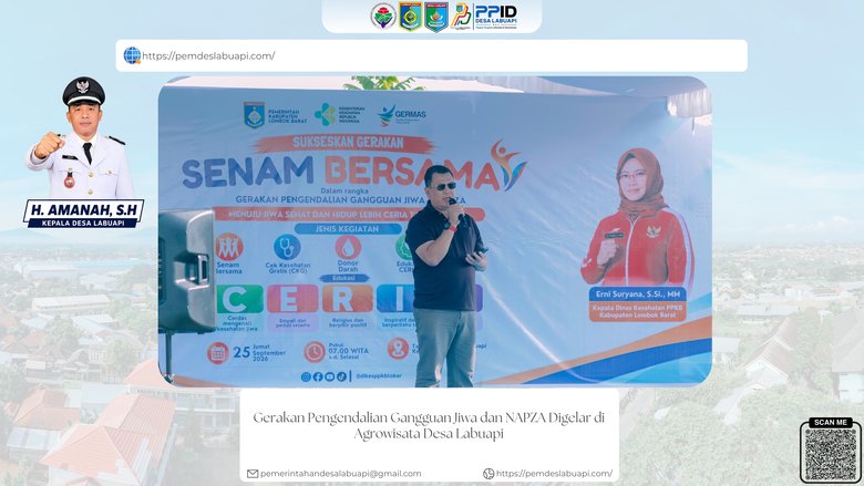 Gerakan Pengendalian Gangguan Jiwa dan NAPZA Digelar di Agrowisata Desa Labuapi